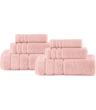 set de toallas baño rosa 2x1