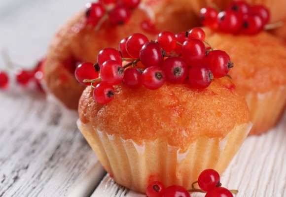 Receta de muffins de grosellas